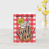 スイートティー誕生日 カード (黄色い花)