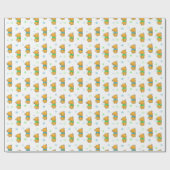 スイートテディベアーテディベアーベビーシャワー ラッピングペーパー (フラット)