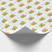 スイートテディベアーテディベアーベビーシャワー ラッピングペーパー (角)