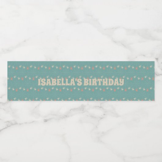 スイートテレ不気味ーハロウィーン子供の誕生日テーマ ペットボトルラベル (シングルラベル)