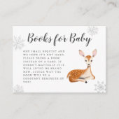 スイートディアグレイ冬の赤ちゃんシャワーブックリクエスト エンクロージャーカード (正面)