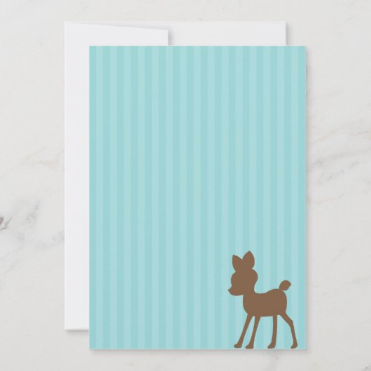 スイートディアベビーシャワー招待状 招待状 (裏面)