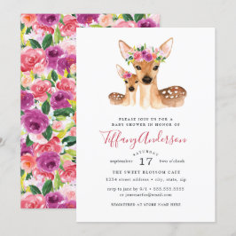 スイートディアママとベビーフローラベビーシャワー 招待状