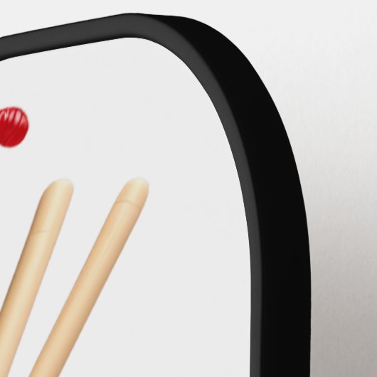 スイートデザートピックボール – かわいいアイスクリームサンデーP ピックルボールラケット (左詳細)