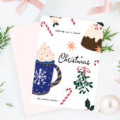 スイートデザート図解入りの、写真付きのホリデーフードクリスマス シーズンカード