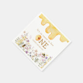 スイートトゥビーワンカワイハニーガールファースト誕生日 スタンダードカクテルナプキン (角)