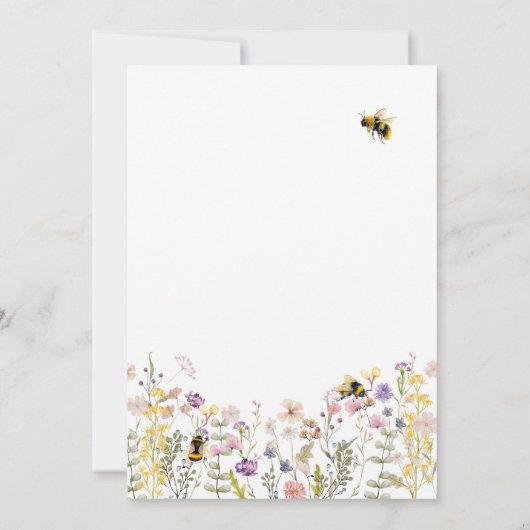 スイートトゥビーワンカワイハニーガールファースト誕生日 招待状 (裏面)