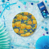 スイートトリックオアトリートハローウィンパーティカボキンパッチ ペーパープレート (パーティー)