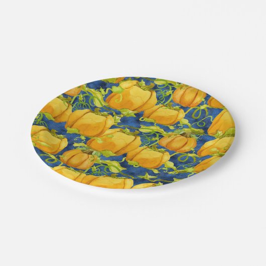 スイートトリックオアトリートハローウィンパーティカボキンパッチ ペーパープレート (アングル)