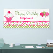 スイートトリーツカスタム誕生日バナー 横断幕 (トレードショー)