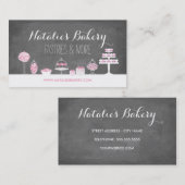 スイートトリーツチャルクボードベーカリー 名刺 (正面/裏面)