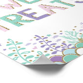 スイートトリーツ人魚の誕生日プレゼントデコレーション ポスター (角)