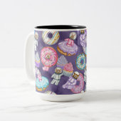 スイートトリートと宇宙の動物宇宙飛行士 ツートーンマグカップ (正面左)