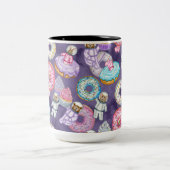 スイートトリートと宇宙の動物宇宙飛行士 ツートーンマグカップ (中央)