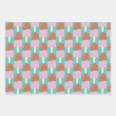 スイートトリートアイスクリームトリオ ラッピングペーパーシート (正面3)