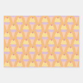 スイートトリートアイスクリームトリオ ラッピングペーパーシート (正面2)