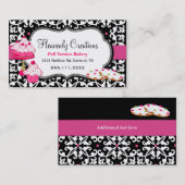 スイートトリートアンドダマスクベーカリー名刺 名刺 (正面/裏面)