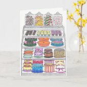 スイートトリートインケース誕生日カード カード (黄色い花)