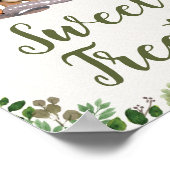 スイートトリートウッドランドフォレストベビーシャワーの好意 ポスター (角)