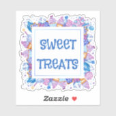 スイートトリートカスタムカットのビニールシール シール (シート)