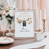 スイートトリートカボチャ素朴秋ベビーシャワー ポスター