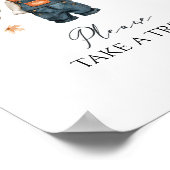 スイートトリートカボチャ素朴秋ベビーシャワー ポスター (角)