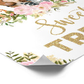 スイートトリートガールウッドランド赤ちゃんシャワー装飾 ポスター (角)