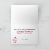 スイートトリートガールズ誕生日グリーティングカード カード (内部)