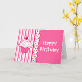 スイートトリートガールズ誕生日グリーティングカード カード (黄色い花)