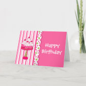 スイートトリートガール誕生日グリーティングカード カード (正面)