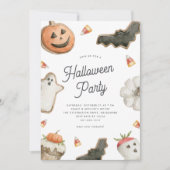 スイートトリートキッズハローウィンパーティ 招待状 (正面)