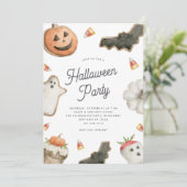 スイートトリートキッズハローウィンパーティ 招待状 (スタンド正面)