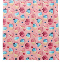 スイートトリートシャワーカーテン シャワーカーテン