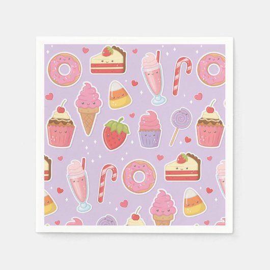 スイートトリートナプキンズ スタンダードカクテルナプキン (正面)