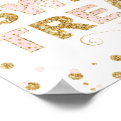 スイートトリートバースデーパーティードデザートテーブルサイン ポスター (角)