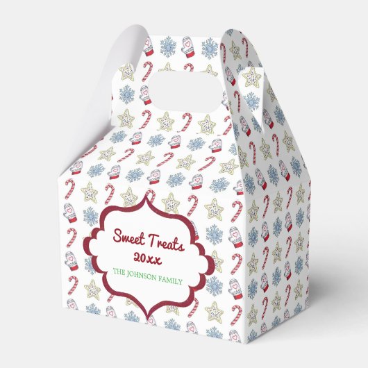 スイートトリートパーソナライズされたトリートボックス フェイバーボックス (裏面サイド)