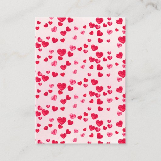 スイートトリートベビーSweetheartシャワーブック エンクロージャーカード (裏面)