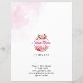 スイートトリートベーカリー価格表 (裏面)