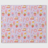 スイートトリートラッピング紙 ラッピングペーパー (フラット)
