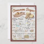 スイートトリートレシピクリスマスグリーティング シーズンカード (裏面)