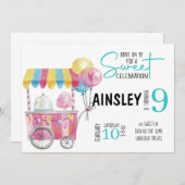 スイートトリート誕生日招待状 招待状 (正面/裏面)