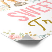 スイートトリート/ガーリーウッドランドアニマルズパーティー ポスター (角)