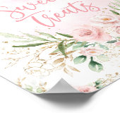 スイートトリート |ドリーミーベビーゾウ赤面フローラ ポスター (角)