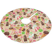 スイートトリート ブラッシュドポリエステルツリースカート (アングル)