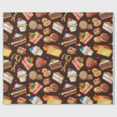 スイートトリート ラッピングペーパー (フラット)