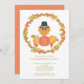 スイートトルコデイ感謝祭ディナー招待状 招待状 (正面/裏面)