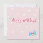 スイートトロピカルサンタフラミンゴクリスマスパーティー 招待状 (裏面)