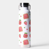 スイートトーストとストロベリージャム ウォーターボトル (正面)