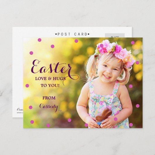 スイートドットフォトイースターポストカード シーズンポストカード (正面/裏面)