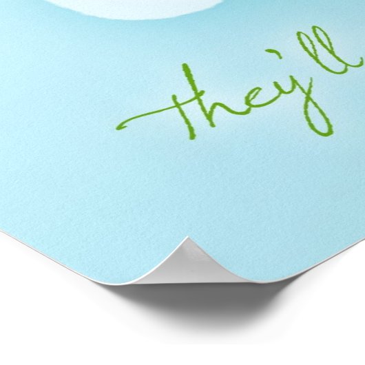 スイートドリームカップケーキクラウドポスター ポスター (角)